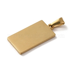 PVD Vacuum Plating 304 Stainless Steel Stamping Blank Tag Pendants&nbsp;STAS-B053-03G