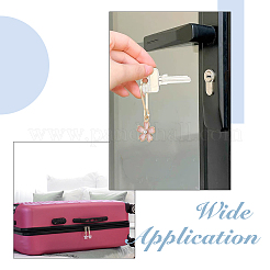 60Pcs 5 Colors Flower Alloy Enamel Zipper Puller&nbsp;HJEW-DC00193