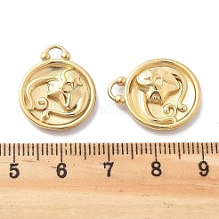 PVD Vacuum Plating 304 Stainless Steel Rhinestone Pendants&nbsp;STAS-R130-01G-09