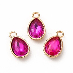 Faceted Glass Rhinestone Pendants&nbsp;GLAA-I051-A15