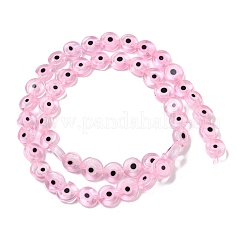 Handmade Evil Eye Lampwork Beads Strands&nbsp;LAMP-G164-10B-06