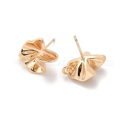 Brass Stud Earrings Finding for Women&nbsp;KK-A244-14G