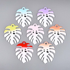 Spray Painted Alloy Big Pendants&nbsp;PALLOY-T092-79M