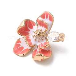 Brass Enamel Pendants&nbsp;KK-C062-064G