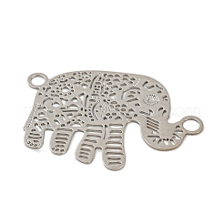Rack Plating Brass Filigree Connector Charms&nbsp;KKC-D001-01P