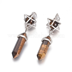 Natural Tiger Eye Pendants&nbsp;G-L512-M03