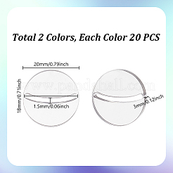 40Pcs 2 Colors Acrylic Card Holder Stand&nbsp;FIND-GA0006-76A