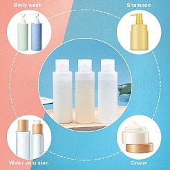 100ml PE Plastic Empty Refillable Flip Cap Bottles&nbsp;MRMJ-WH0037-13C