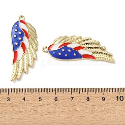 Independence Day Alloy Enamel Pendants&nbsp;ENAM-I069-02G-01B