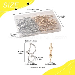 40Pcs 2 Colors Alloy Swivel Snap Hook Clasps&nbsp;FIND-FS0004-73A