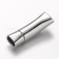Tarnish Resistant Smooth Surface 304 Stainless Steel Rectangle Magnetic Clasps&nbsp;LS-STAS-I045-08
