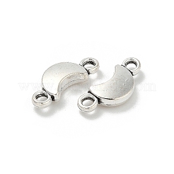 Tibetan Style Alloy Crescent Moon Connector Charms&nbsp;TIBE-S324-09AS