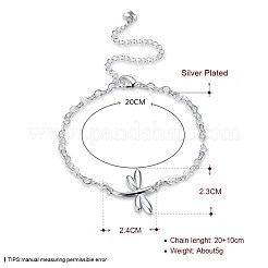 Trendy Brass Charm Anklets&nbsp;AJEW-BB31030