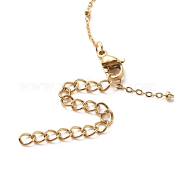2Pcs 2 Style Brass Paperclip Chains & 304 Stainless Steel Satellite Chains Bracelets Set&nbsp;BJEW-JB08620-01