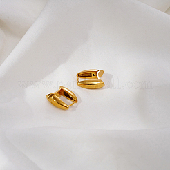 Geometric Square 304 Stainless Steel Hoop Earrings for Women&nbsp;AB5597