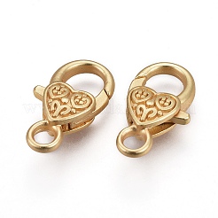 Tibetan Style Heart Lobster Claw Clasps&nbsp;LS-LF014Y-MG-NR