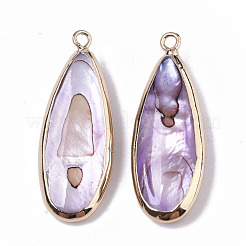 Natural Freshwater Shell Pendants&nbsp;X-SHEL-R047-03C