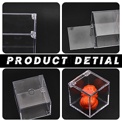 Square Transparent Plastic Candy Storage Case&nbsp;LS-ODIS-WH0043-53