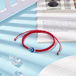 Resin Evil Eye Braided Bead Bracelet&nbsp;BJEW-JB08424-01
