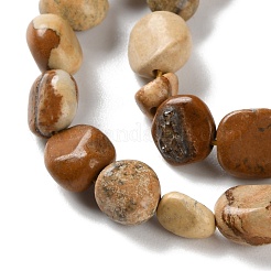 Natural Picture Jasper Beads Strands&nbsp;G-P497-01C-25