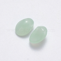 Spray Painted Imitation Jade Glass Charms&nbsp;GLAA-R211-05-J01