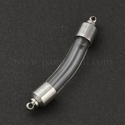 Transparent Glass Vial Pendant Normal Link Connectors&nbsp;GLAA-D004-01P-02