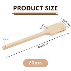 20Pcs Bamboo Short Fan Handle&nbsp;DIY-FH0010-40A