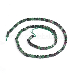 Natural Ruby in Zoisite Beads Strands&nbsp;G-E560-A09-4mm
