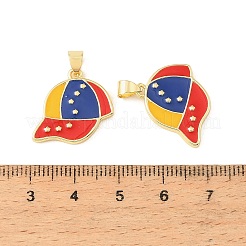 Brass Enamel Pendants&nbsp;KK-CBA9CBD-13G