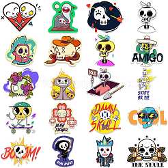 Halloween Themed Waterproof PVC Sticker Labels&nbsp;HAWE-PW0001-049