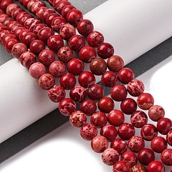 Dyed Natural Regalite/Imperial Jasper/Sea Sediment Jasper Beads Strands&nbsp;G-B124-C02-12