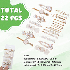 5 Bags 4 Styles Zinc Alloy Hair Bobby Clips&nbsp;PHAR-SP0001-08