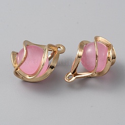 Resin Imitation Cat Eye Pendants&nbsp;KK-WH0045-78B-03