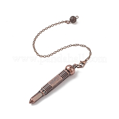 Brass Bullet Dowsing Pendulum Pendants&nbsp;HJEW-G020-02