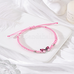 1Pc Alloy Butterfly Link Bracelet&nbsp;BJEW-LP0004-25C