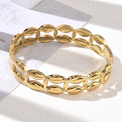 304 Stainless Steel Hinged Cuff Bangles&nbsp;SA-CBAB92B-06G