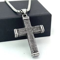 304 Stainless Stee Vintage Cross Pendant Necklaces for Men&nbsp;KB2372