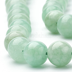 Natural Myanmar Jade/Burmese Jade Beads Strands&nbsp;X-G-T064-22-6mm