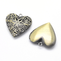Brass Diffuser Locket Pendants&nbsp;X-KK-F717-25AB-NR