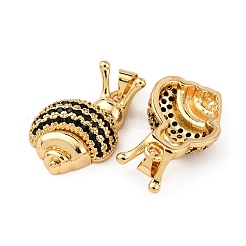 Brass Micro Pave Cubic Zirconia Pendants&nbsp;KK-K408-23G-02