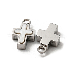 304 Stainless Steel Shell Charms&nbsp;STAS-L022-014P