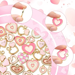 36Pcs 13 Styles Alloy Enamel Charms&nbsp;ENAM-FS0002-17