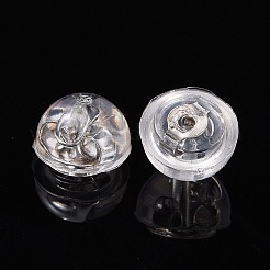 Anti-Tarnish Rhodium Plated 925 Sterling Silver Ear Nuts&nbsp;STER-E062-01P