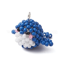 Seed Beads Beaded Charms&nbsp;PALLOY-MZ00315