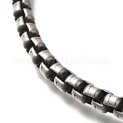 304 Stainless Steel Box Chain Bracelets for Men&nbsp;BJEW-B096-33B-AS