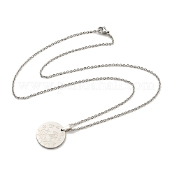 Non-Tarnish Constellation Pendant Necklaces&nbsp;NJEW-S422-04P-10