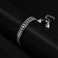 304 Stainless Steel Chains Bracelets&nbsp;BJEW-U017-02P