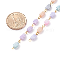 Crackle Glass Beaded Chains&nbsp;AJEW-JB01107