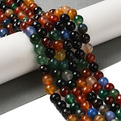 Dyed & Heated Natural Agate Beads Strands&nbsp;G-P539-D01-05