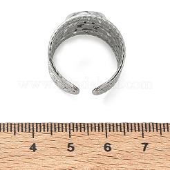 304 Stainless Steel Cuff Ring Components&nbsp;SA-CBA37BC-15B-P
